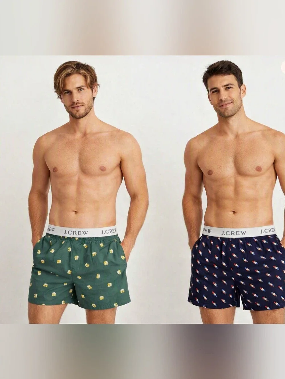 J.Crew Men’s XL Boxer Shorts – 100% Cotton 2 Piece NEW